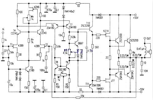 場效應管功放電路圖