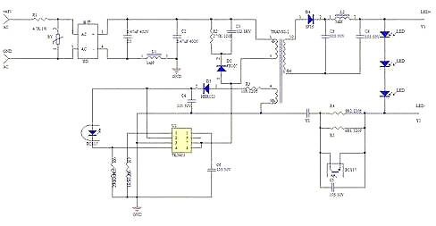 LED驅動電源電路圖