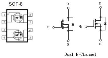 無線充MOS管,KNE4603A2,7A/30V