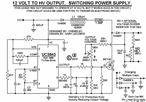 12v升220v升壓電路圖