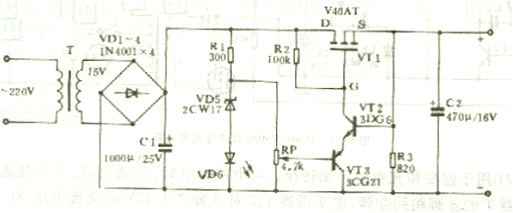 場效應管穩壓電路