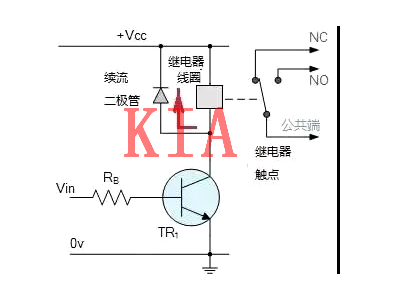 繼電器，二極管