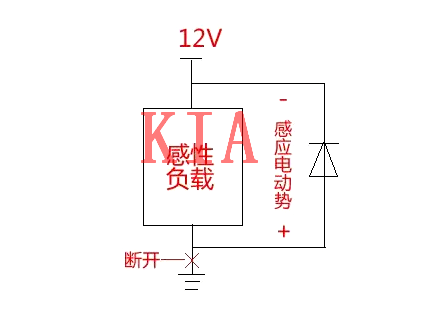 繼電器，二極管