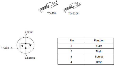 逆變器mos管,500v15a,?KNX6650A場效應管中文資料-KIA MOS管